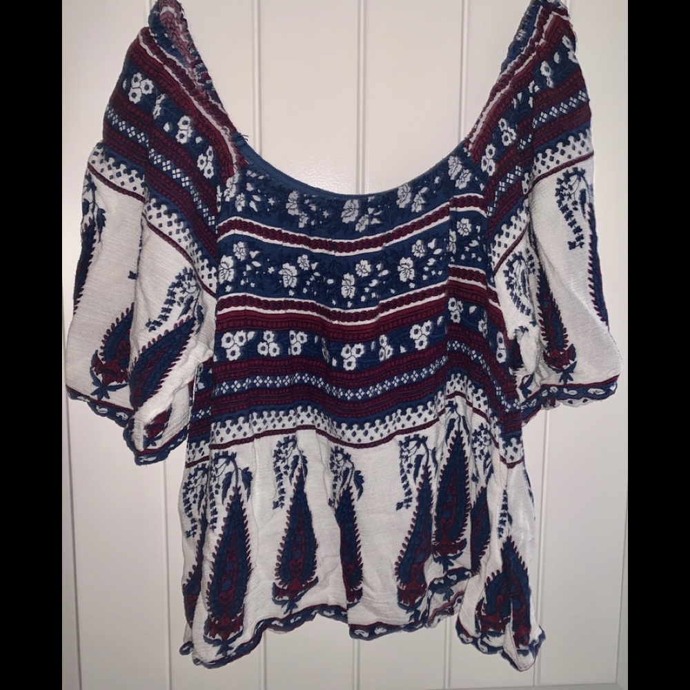 FOREVER 21 multicolor off the shoulder top!